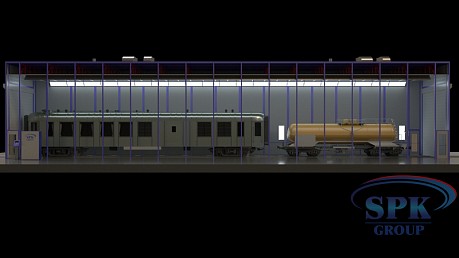 Жд покрасочно-сушильная камера SPK-P 32.6.6