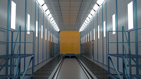 Окрасочно-сушильная камера проходного типа SPK-30.5.6