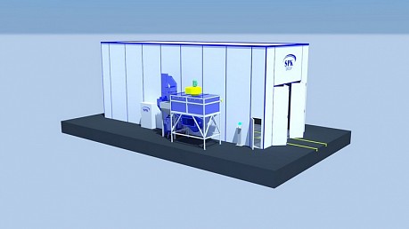 Дробеструйная камера проходного типа SPK-16.6.6	