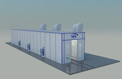 Комплекс подготовки и покраски поверхности проходного типа SPK-33.5.4 