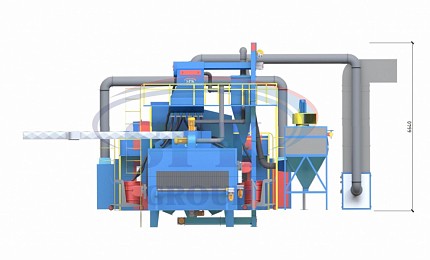 Автоматизированная линия дробеметной очистки и консервации металлопроката SPK D K 25.6.11-R