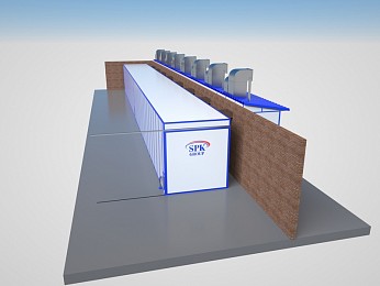 Окрасочно-сушильная камера тупикового типа SPK-67.7.7 
