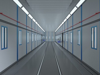 Тупиковая покрасочно-сушильная камера для нефтегазового оборудования  SPK-30.6.6,5 