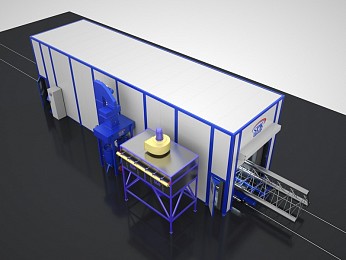 Дробеструйная камера проходного типа SPK-15.4.4 