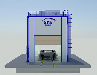 Покрасочно-сушильная камера для деталей SPK-5.5.5