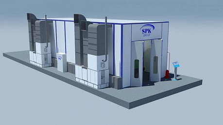 Окрасочно - сушильная камера тупикового типа SPK-15.6.5 