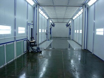 Комплекс для подготовки и покраски дорожно-строительной техники SPK-34.5.4,