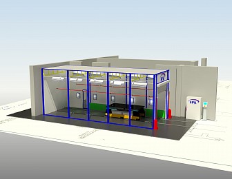 Окрасочно-сушильная камера тупикового типа SPK-11.4.4