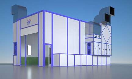 Покрасочно-сушильная камера для деталей коммерческого транспорта SPK-10.5.4,5