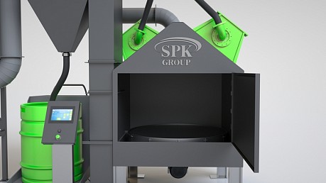 Дробеметная установка с поворотным столом SPK D S серии PROFI LINE