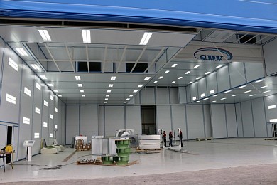 Камера подготовки и окраски для воздушных судов  