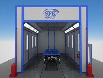 Окрасочно - сушильная камера тупикового типа SPK-8.5.4 
