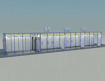 Комплекс подготовки и покраски поверхности проходного типа SPK-33.5.4 