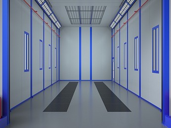 Окрасочно-сушильная камера тупикового типа SPK-10.5.5 