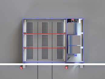 Окрасочно - сушильная камера тупикового типа SPK-6.6.3 
