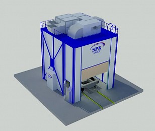 Покрасочно-сушильная камера для деталей SPK-5.5.5