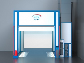 Окрасочно-сушильная камера проходного типа внутреннего исполнения SPK-13/5/4
