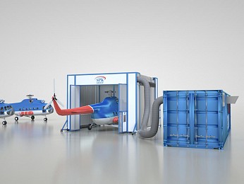 Телескопическая камера для окраски вертолетов SPK-25.8.5