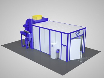 Дробеструйная камера внутреннего исполнения тупикового типа SPK-6.5.4