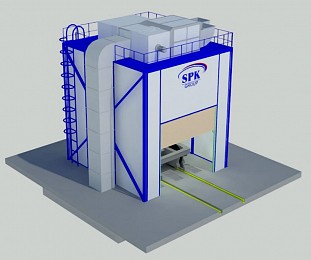 Покрасочно-сушильная камера для деталей SPK-5.5.5