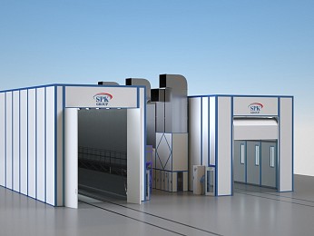 Дробеструйно-окрасочный комплекс  SPK-30.6.6 