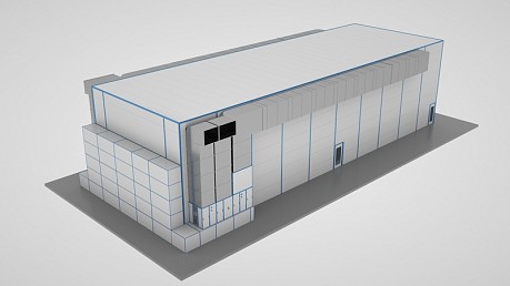 Окрасочно-сушильная камера тупикового типа SPK - 30.10.7 для вертолетов