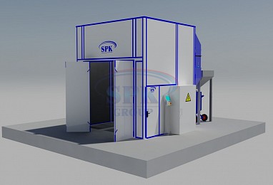 Тупиковая дробеструйная камера SPK-4.4.4