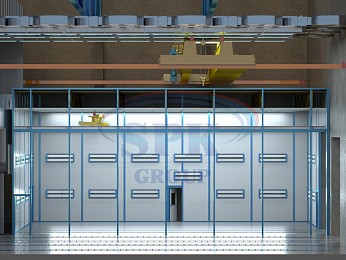 Окрасочно-сушильная камера SPK-17.11.7 тупикового типа