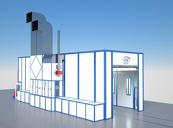 Окрасочно-сушильная камера тупикового типа SPK-12.4.5.6