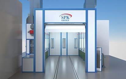 Окрасочно-сушильная камера тупикового типа SPK-13.5.5  для сельскохозяйственной техники