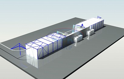 Многофункциональный комплекс порошковой окраски проходного типа SPK-38.5.3 Многофункциональный комплекс порошковой окраски проходного типа SPK-38.5.3