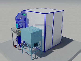 Тупиковая дробеструйная камера SPK-4.4.4