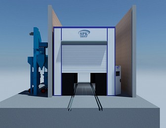 Дробеструйная камера проходного типа SPK-7.4.4